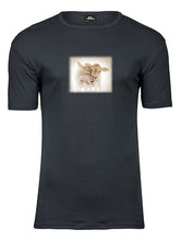 Lade das Bild in den Galerie-Viewer, Kälble Zwillingspaar - Bio-Baumwolle Herren T-Shirt