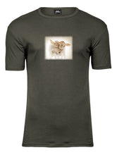 Lade das Bild in den Galerie-Viewer, Kälble Zwillingspaar - Bio-Baumwolle Herren T-Shirt