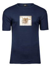 Lade das Bild in den Galerie-Viewer, Kälble Zwillingspaar - Bio-Baumwolle Herren T-Shirt