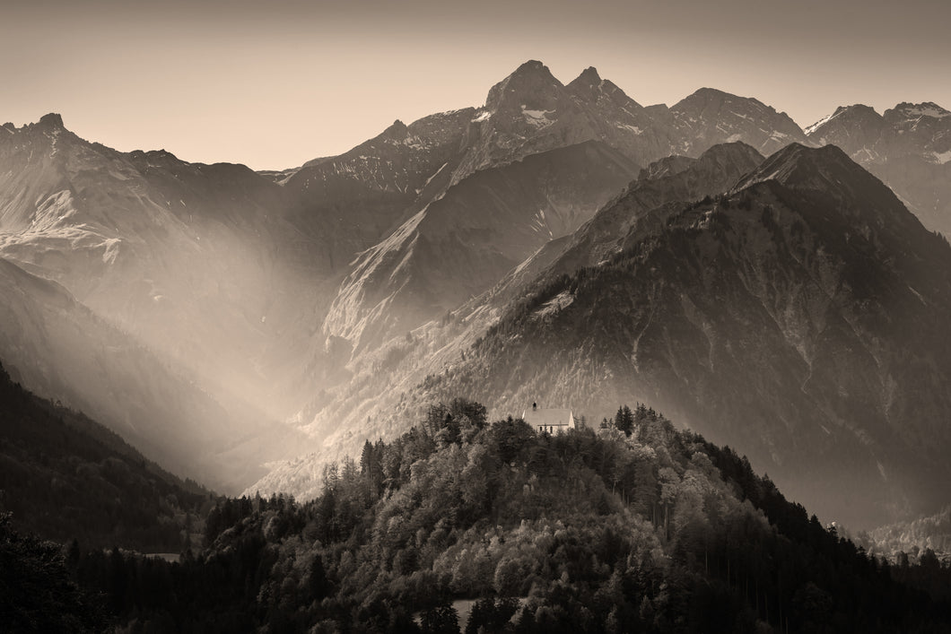 Oberstdorf im Herbst II sepia 1001234_sepia