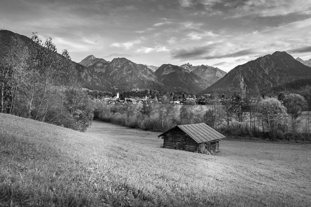 Oberstdorf im Herbst V s/w 1001240