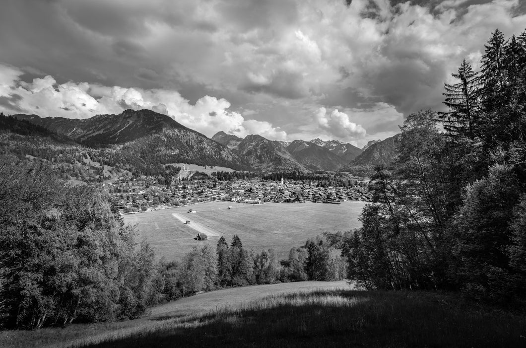 Ansicht Oberstdorf s/w 1001286