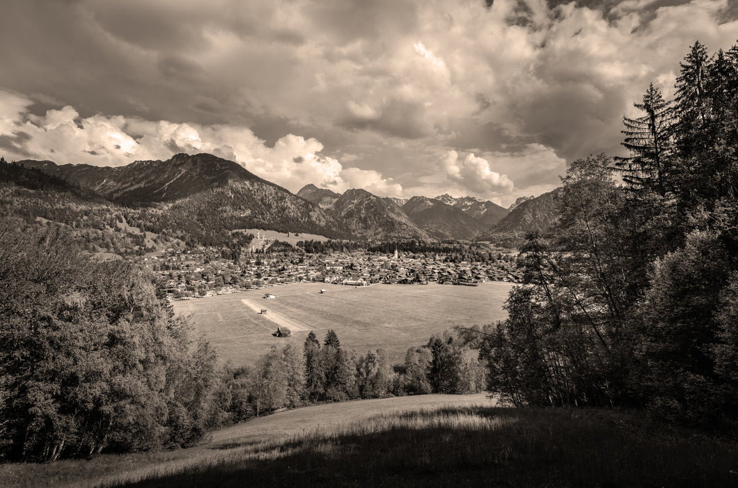 Ansicht Oberstdorf sepia 1001286_sepia