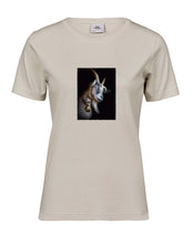 Lade das Bild in den Galerie-Viewer, Ziege Elias - Bio-Baumwolle Damen T-Shirt
