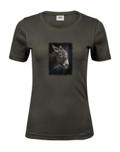 Lade das Bild in den Galerie-Viewer, Esel Erich - Bio-Baumwolle Damen T-Shirt

