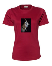 Lade das Bild in den Galerie-Viewer, Ziege Elias - Bio-Baumwolle Damen T-Shirt
