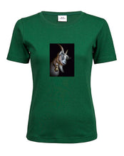 Lade das Bild in den Galerie-Viewer, Ziege Elias - Bio-Baumwolle Damen T-Shirt
