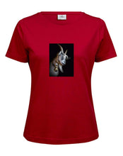 Lade das Bild in den Galerie-Viewer, Ziege Elias - Bio-Baumwolle Damen T-Shirt
