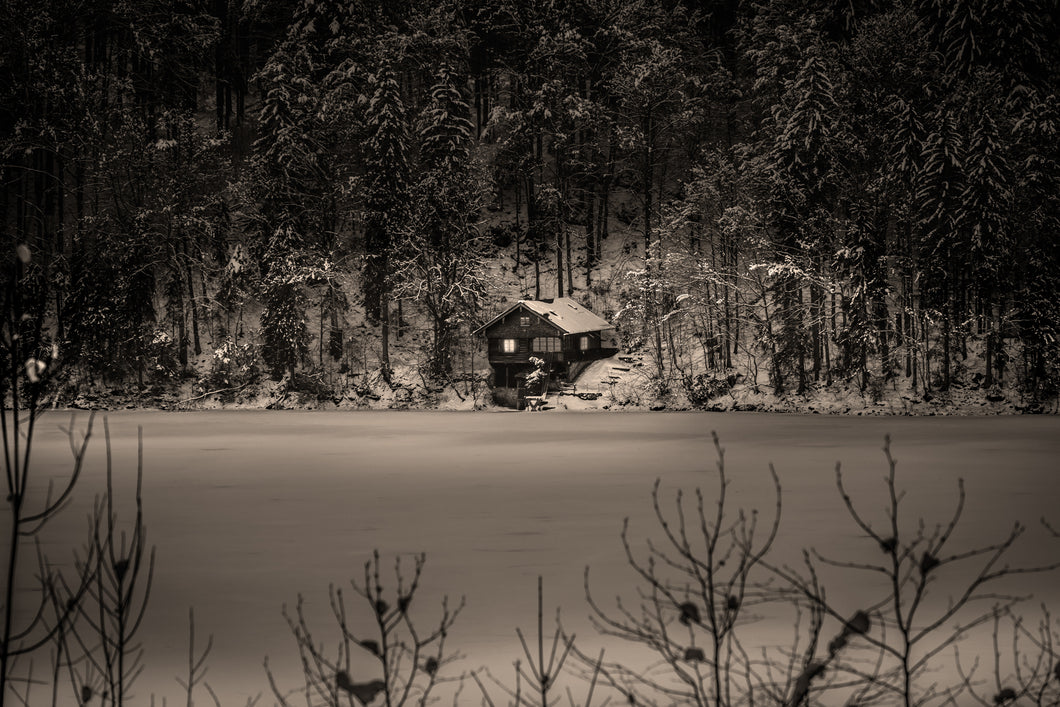 Freibergsee im Winter I sepia 1001198_sepia